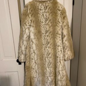 Dennis Basso faux fur long coat